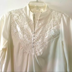 Vintage Lacy white blouse
